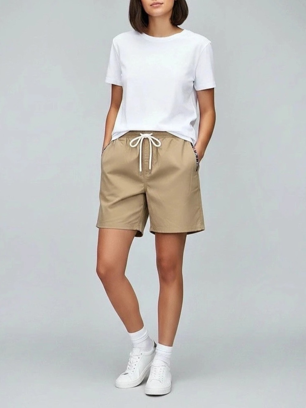 Beige Bermuda Shorts Like New